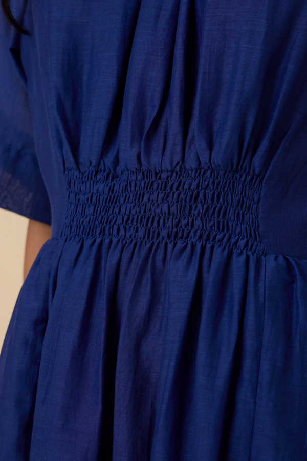 Parina Royal Blue Midi Dress