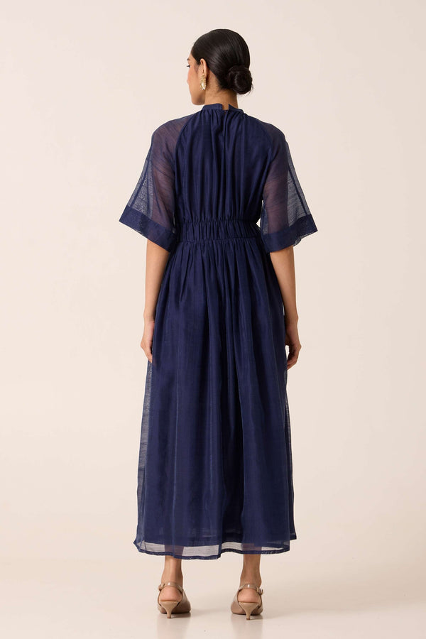 Arha Navy Handwoven Dress