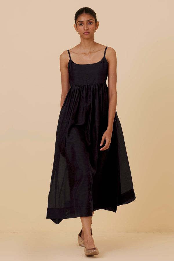 Hamza Black Sleeveless Dress