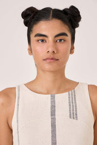 Nalaka Handwoven Cotton Shift Dress
