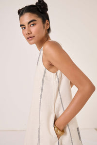 Nalaka Handwoven Cotton Shift Dress