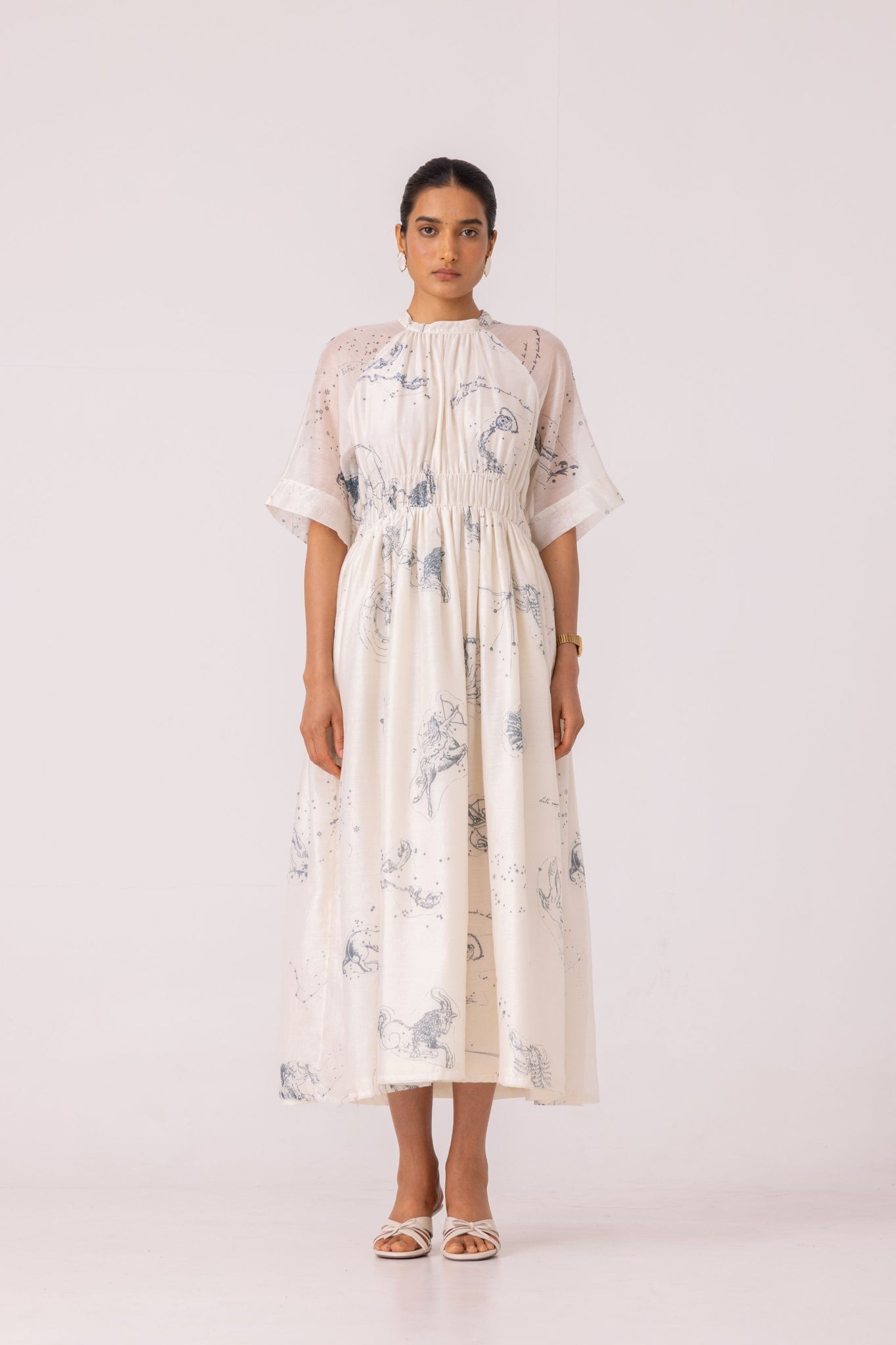 Arha Zodiac Print Handwoven Dress