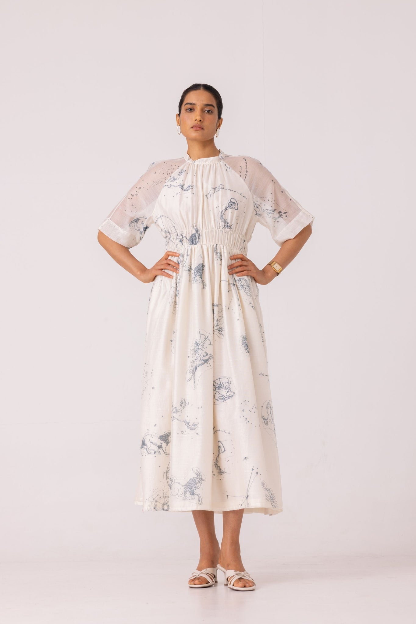 Arha Zodiac Print Handwoven Dress