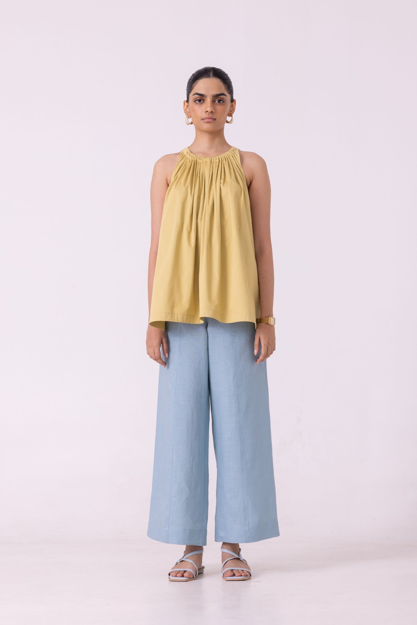 Margo Yellow Halter Top