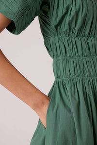 Selara Green Midi Dress