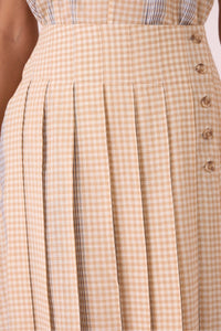 Mikhail Beige Handwoven Skirt