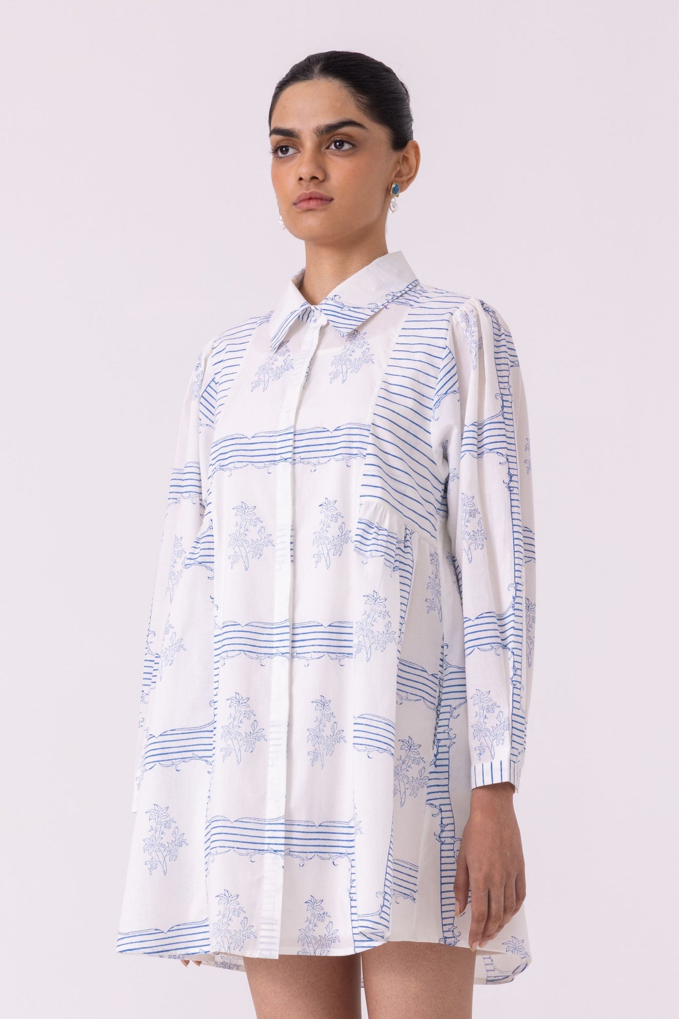 Puro Blue Hand Printed Dress