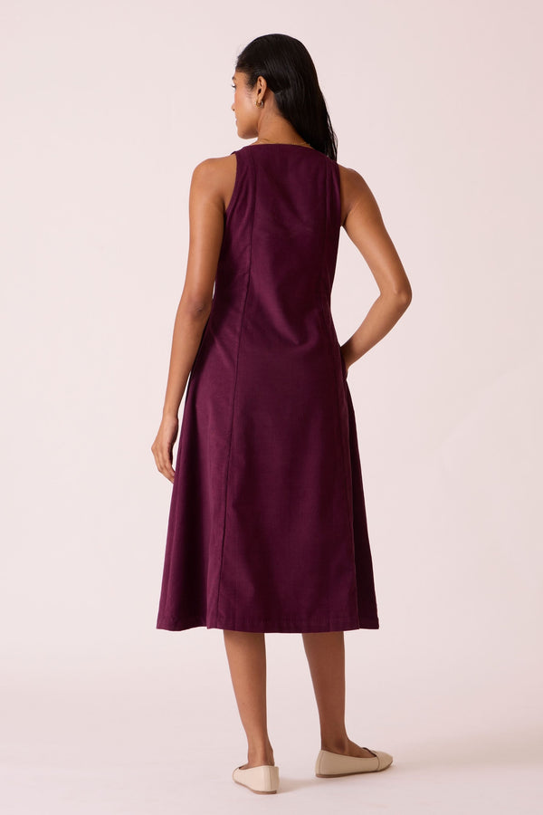 Viorica Jamun Corduroy Dress