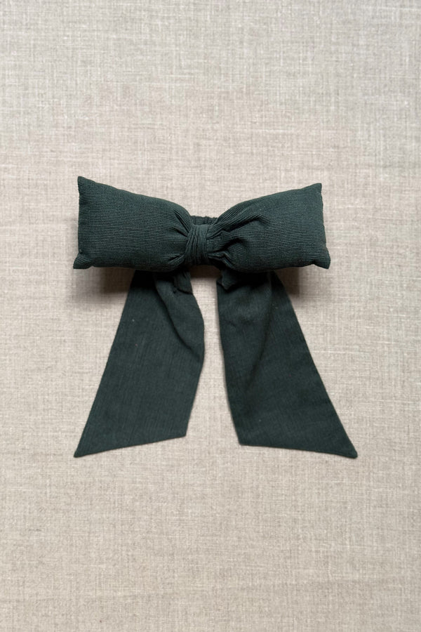 Green Corduroy Bow