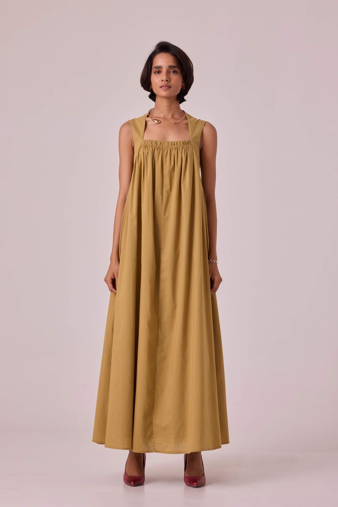 Themis Tan Organic Maxi Dress
