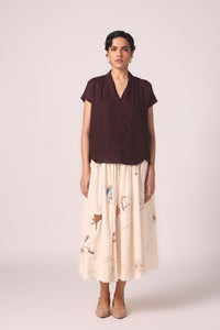 Orion Wine Silk Top