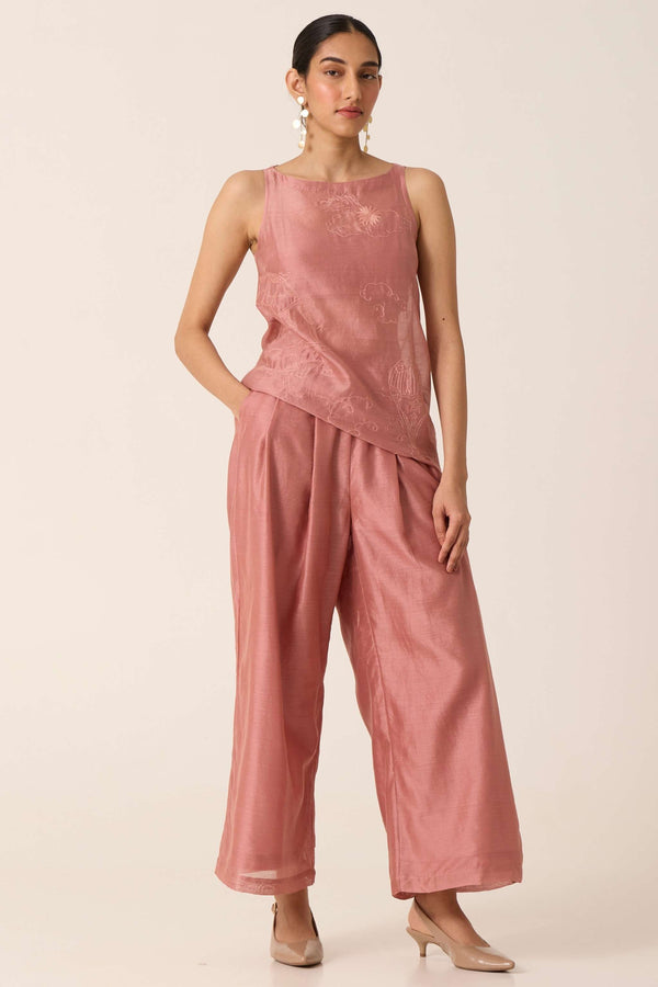 Jhumpa Pink Handwoven Co-ord