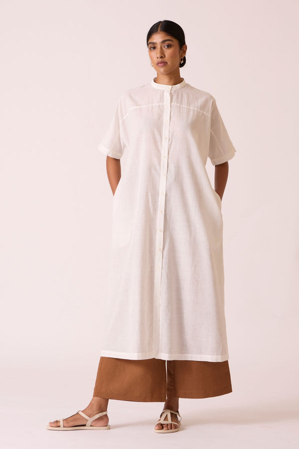 Viktor Off white Cotton Tunic