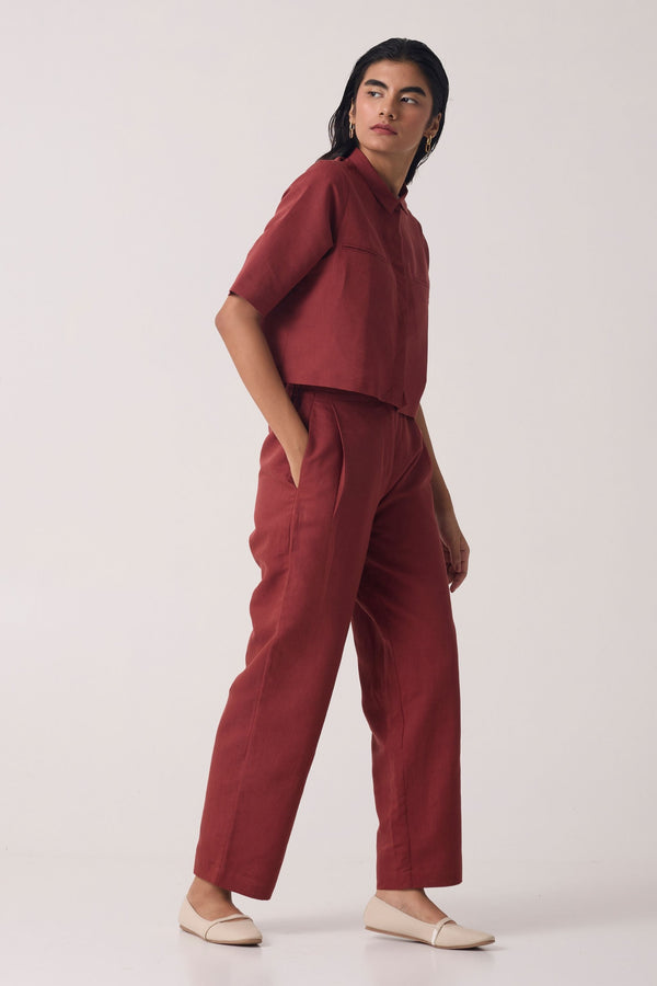 Katerin Umber Linen Cotton Set