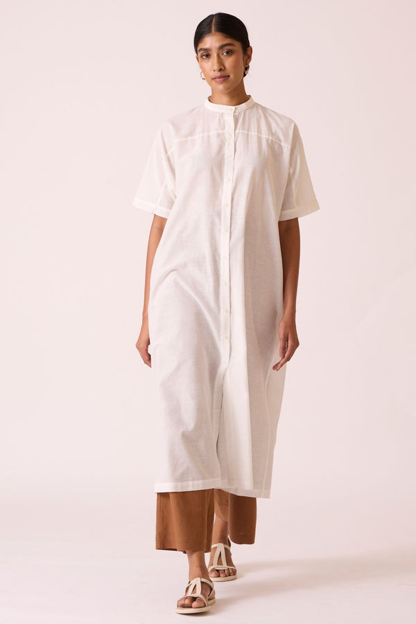 Viktor Off white Cotton Tunic