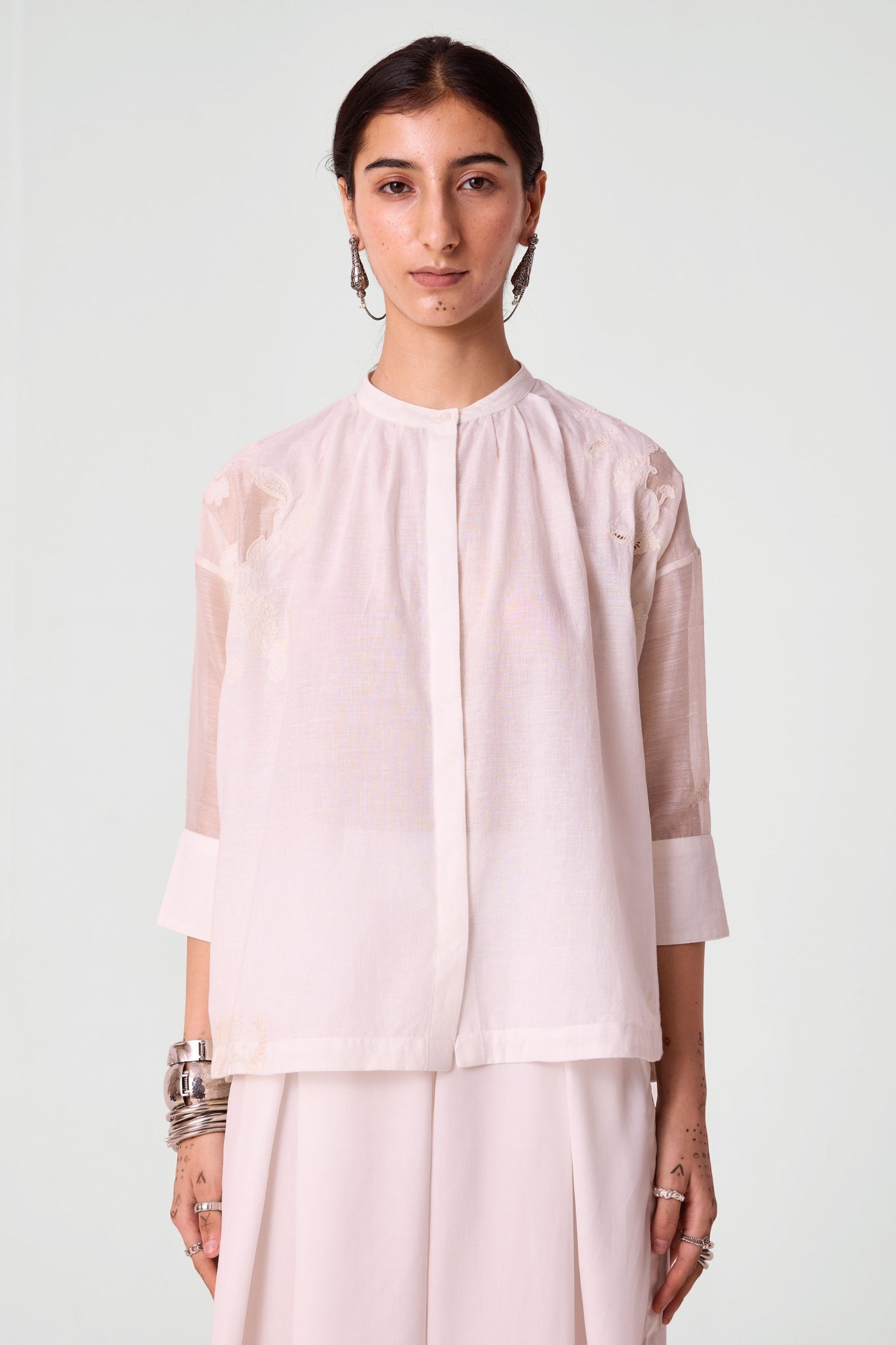 Raha Embroidered Handwoven Top