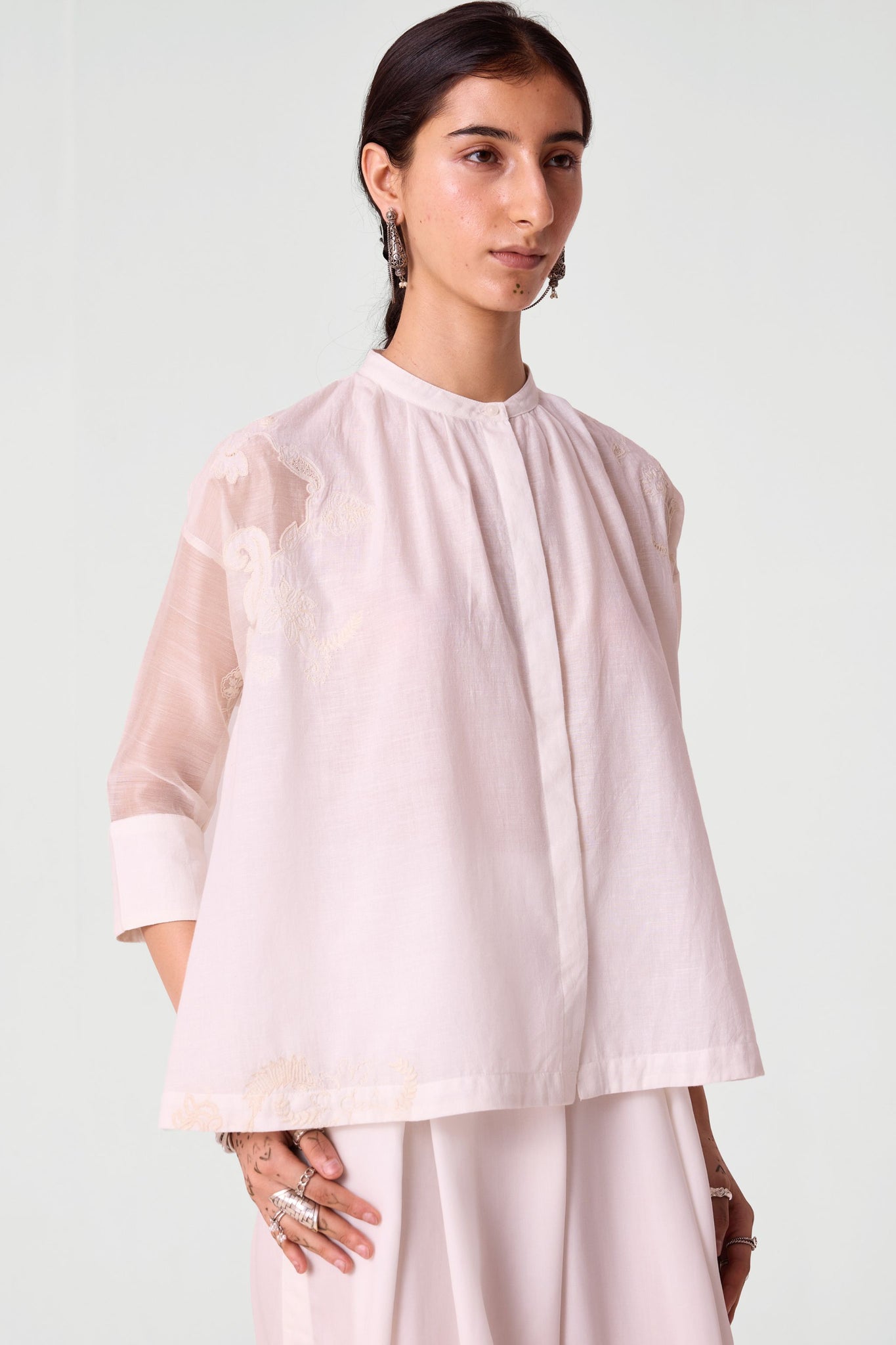 Raha Embroidered Handwoven Top