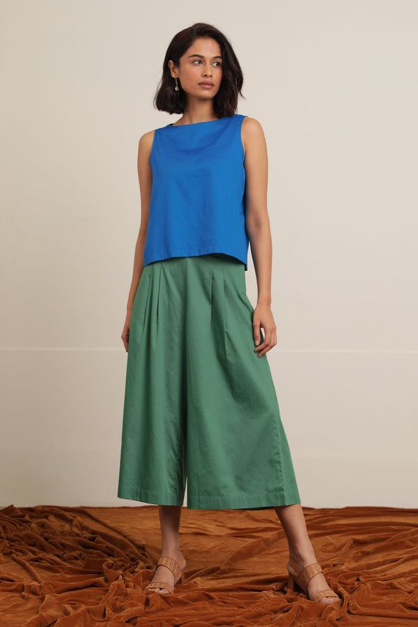 Freida Green Sustainable High Waist Wide Leg Pant For Women Online