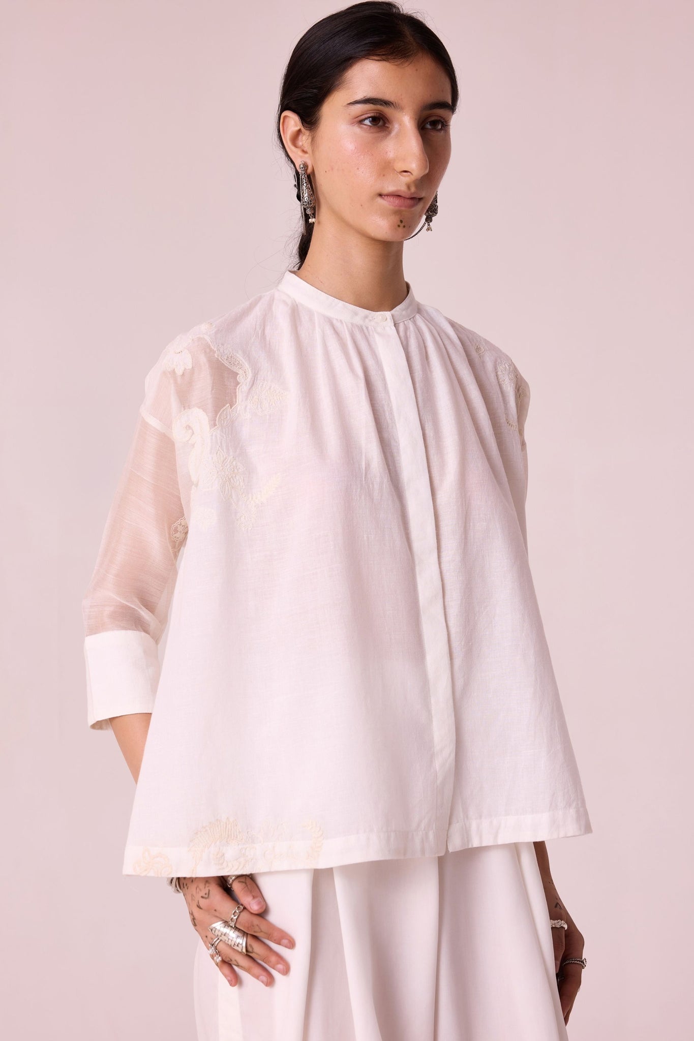 Raha Embroidered Handwoven Top