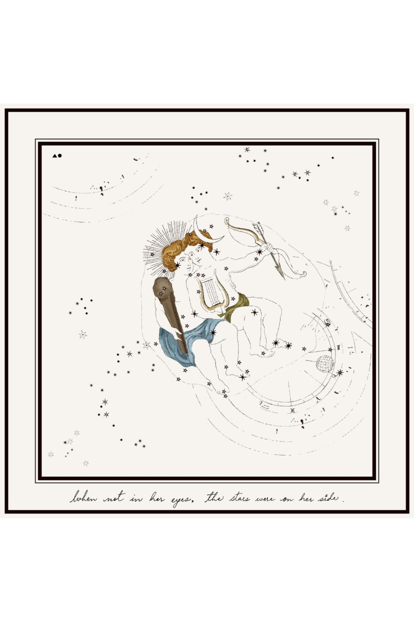 Gemini Printed Satin Scarf