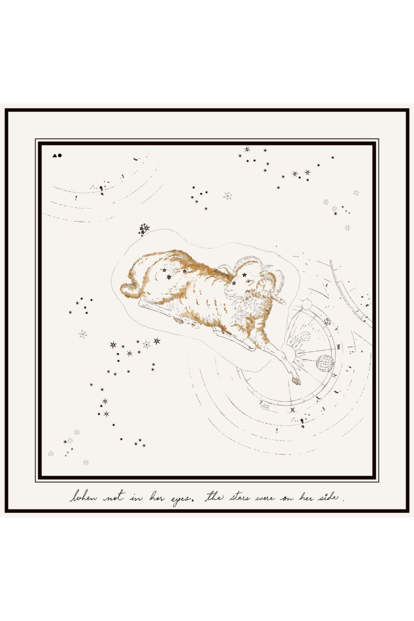 Aries Printed Satin Scarf