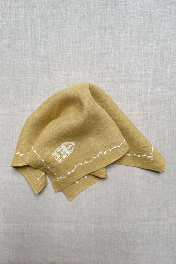 Mustard Linen Napkins - Set of 2