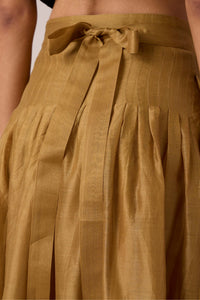 Tereza Yellow Handwoven Wrap Skirt