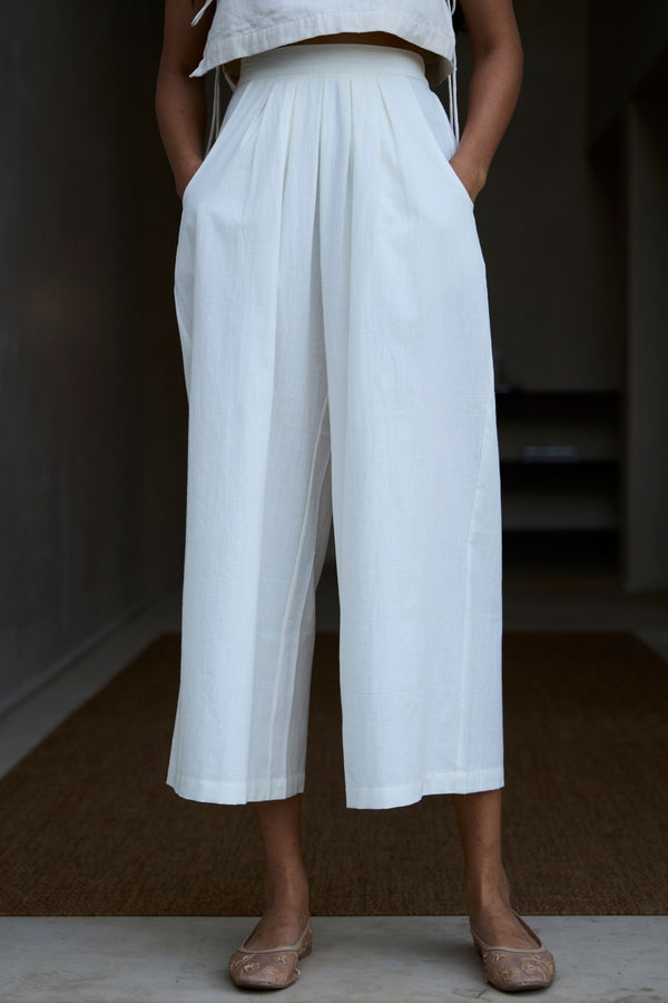 Woodstock Milk Pleated Pants