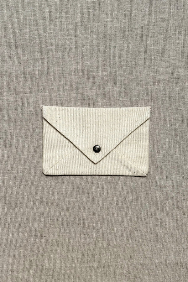 Off white Denim Envelope Clutch