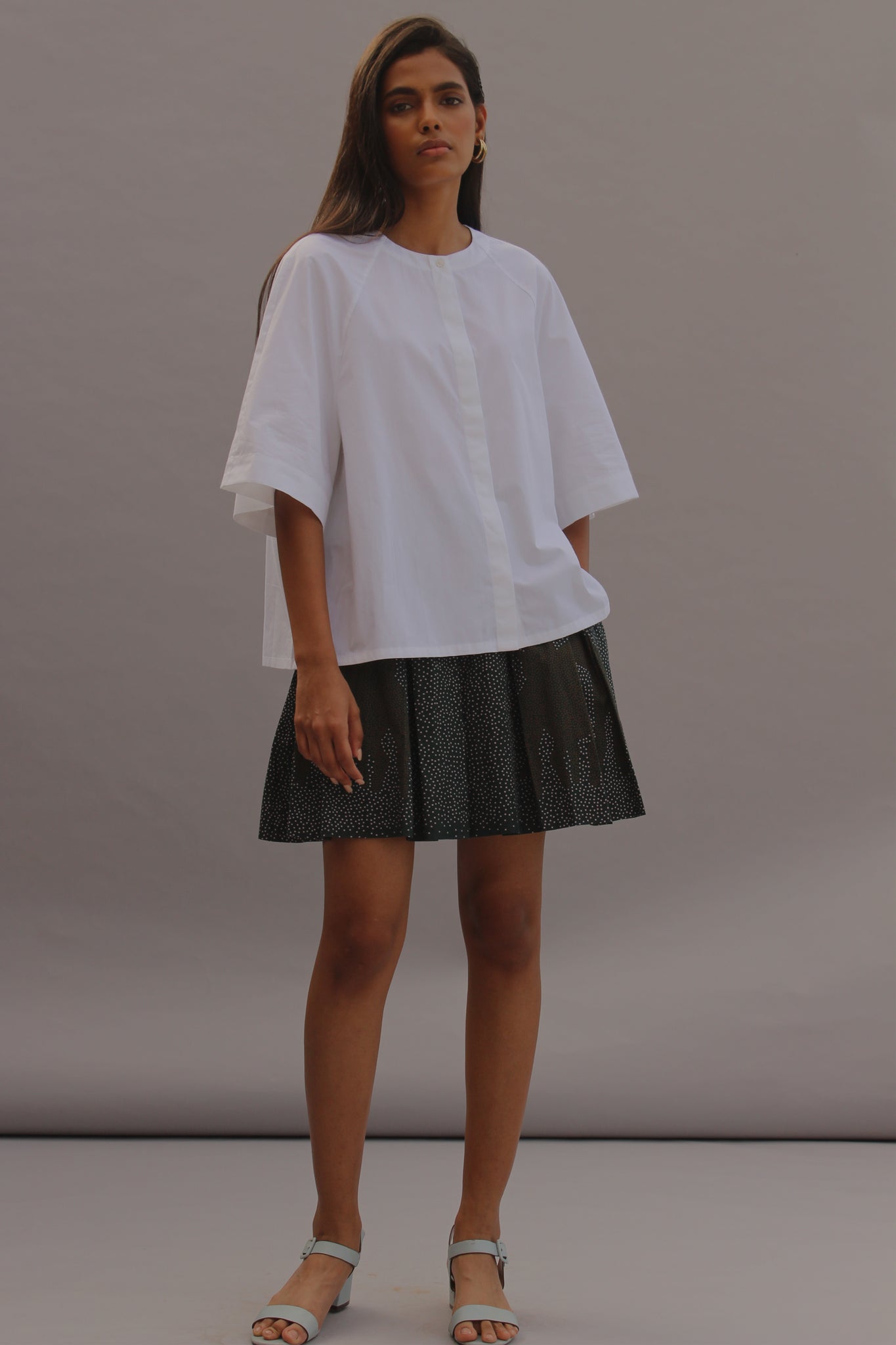 Marie Sustainable White Top With Sleeve For Women Online